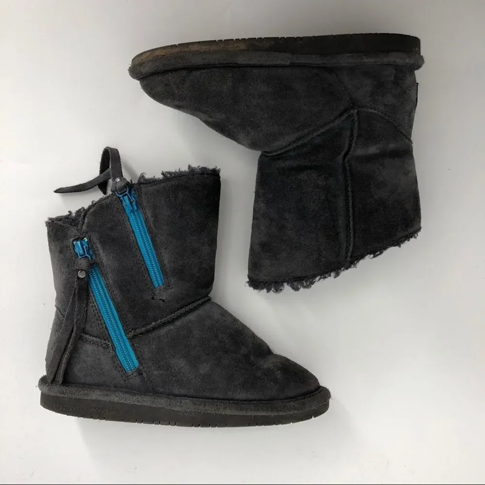 BearPaw gray suede